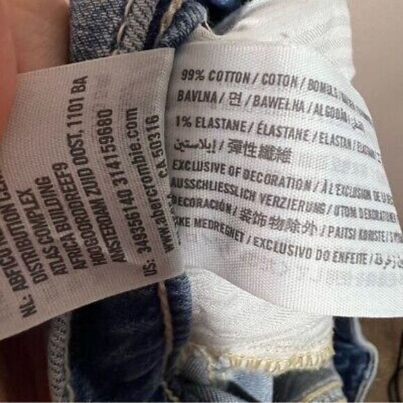 Hollister Low Rise Cut Off Denim Shorts Size‎ 27 - Picture 4 of 5